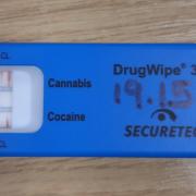 A driver tested positive for cannabis.