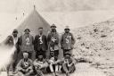 Members in camp 1924 Mount Everest Expedition