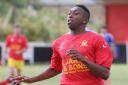 Leam Howards scored Banbury United's consolation goal in their 3-1 defeat at Hitchin Town