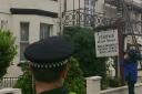 Police raid the Nanford Guest House in Iffley Road