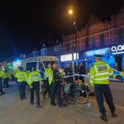 Police officers raced to Cowley Road.