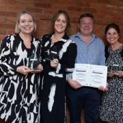 Julia, Nicola, Paul and Pippa from Home Instead with their awards