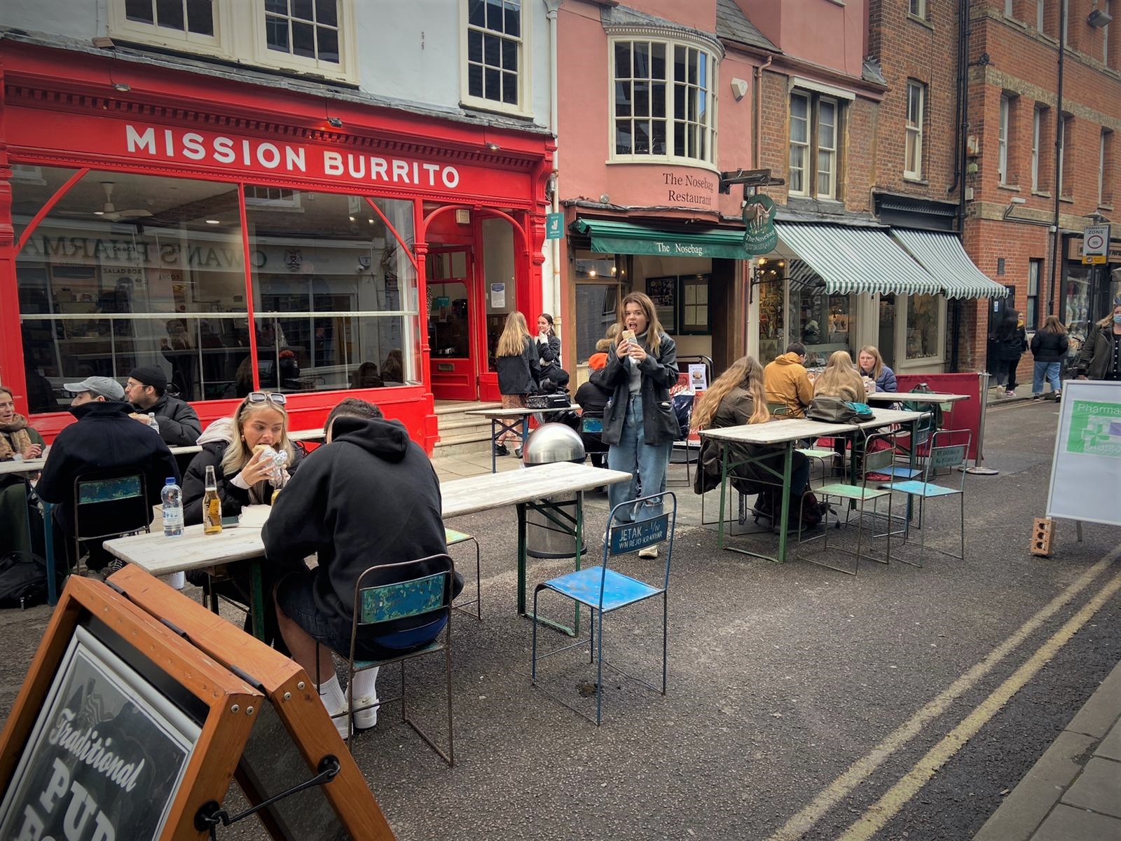 Mission Burrito, Oxford, on April 12 as it reopened. Picture: Oxford Mail