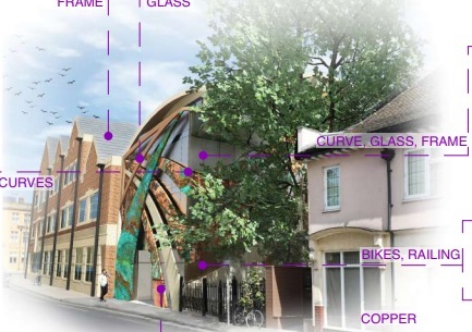 How the newly planned five-storey building at Hollybush Row would look. Picture: via Oxford City Council
