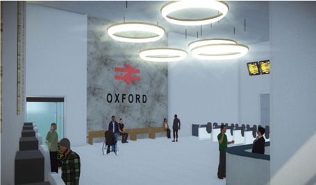 How the new west entrance to Oxford train station would look. Picture: Network Rail
