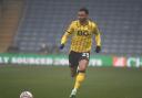 Oxford United winger Josh Murphy on the ball against Grimsby Town