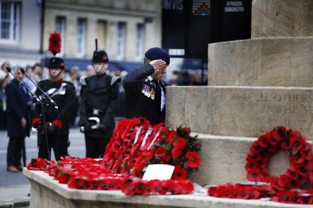 thisisoxfordshire: Remembrance Sunday, St Giles, Oxford.14/11/2021Picture by Ed Nix