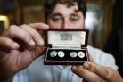 Cufflinks believed to have belong to James Bond author Ian Fleming sold for £4,400 yesterday. Photo: Ed Nix