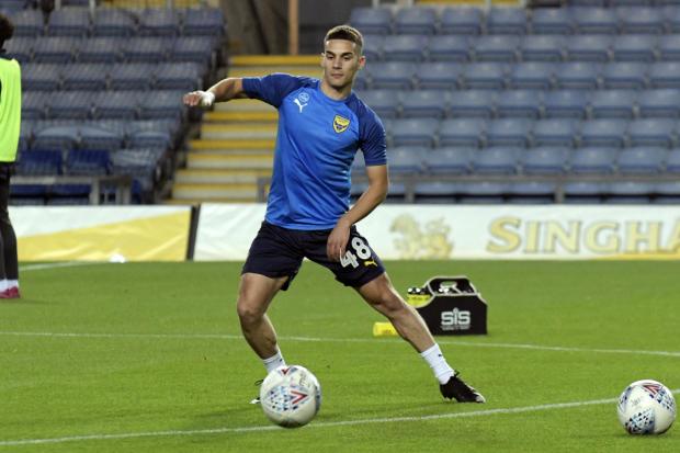 thisisoxfordshire: Fabio Sole warms up ahead of the match against Portsmouth. Picture: David Fleming