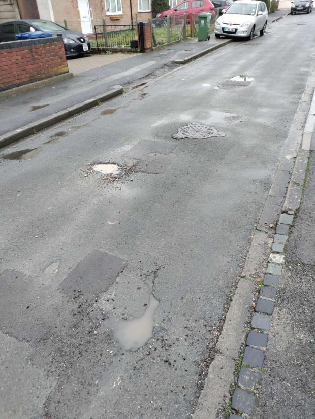 thisisoxfordshire: Potholes in Paget Street
