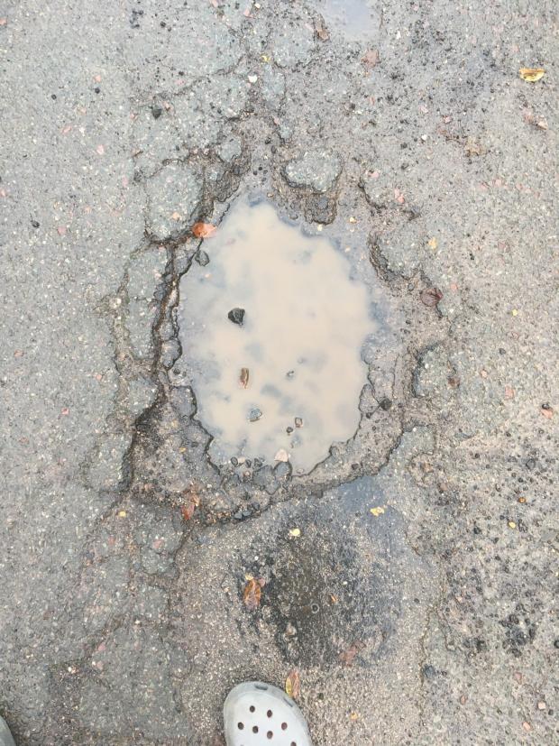 thisisoxfordshire: Pothole in Warwick Street