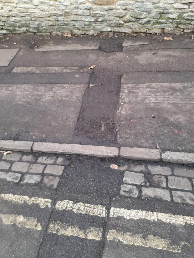 thisisoxfordshire: Pothole in Junction Road