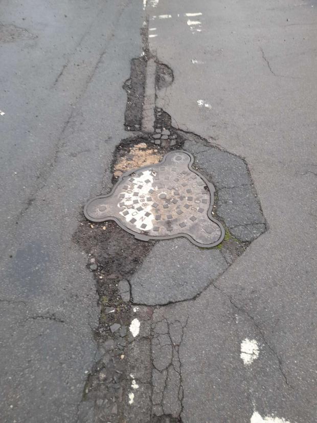 thisisoxfordshire: Pothole at the junction of Temple Road and Silkdale Close