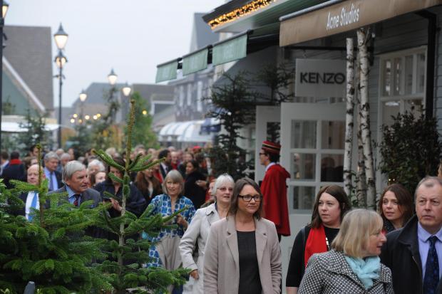 thisisoxfordshire: Shoppers at Bicester Village. Picture: Jon Lewis