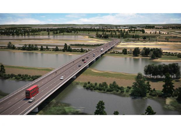 thisisoxfordshire: Artists impression of the bridge crossing the river
