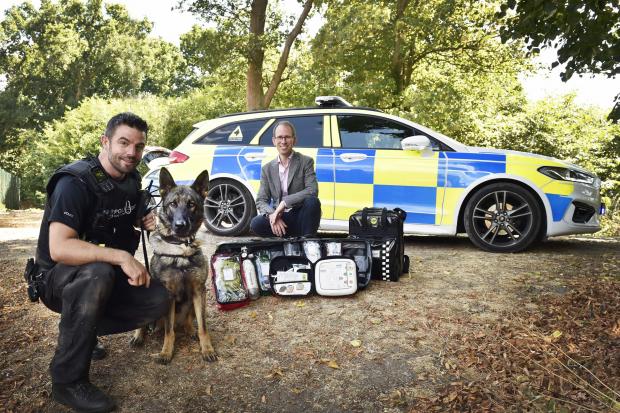 Dog-handlers to get almost £50,000 for equipment that will help save lives