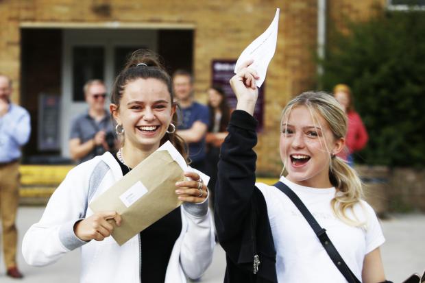 Cheney School students celebrate their results last year. Picture: Ed Nix