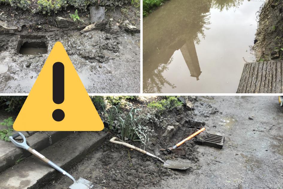 Council branded 'completely useless' over persistent flooding of road 
