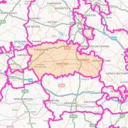 The Wantage and Didcot constituency. Picture: Ordnance Survey.