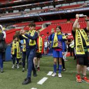 Young Oxford United and Bolton Wanderers fans enjoyed a VIP experience for the League One play-off final
